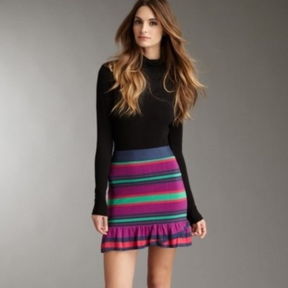 BCBG MaxAzria Catarina Striped Skirt Sz small